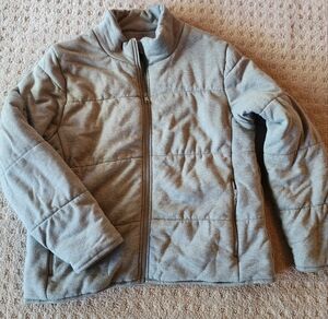 Three Dots Green Mid Weight Puffer Jacket Size L